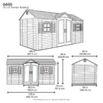 Lifetime 15 ft x 8 ft Garden Shed - Image 2
