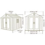 Lifetime 8 ft x 10 ft Garden Shed - Image 3